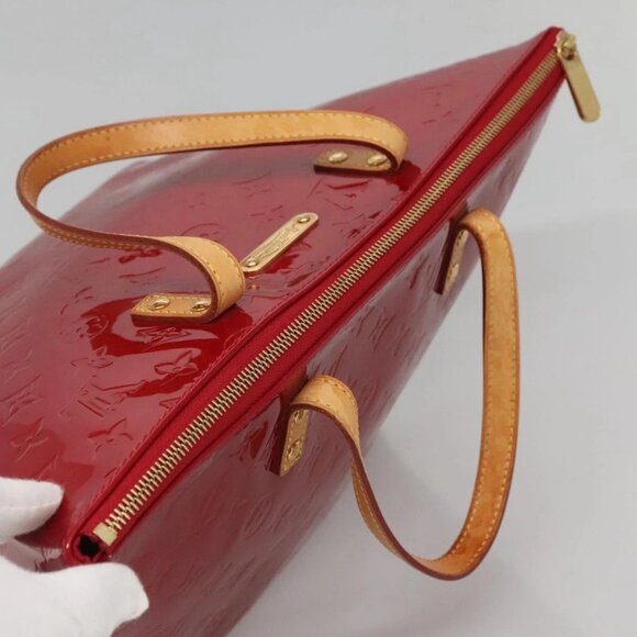 LOUIS VUITTON Monogram Vernis Bellevue PM Bag Pomme D'amour M93583 Auth 121048 - Picture 7 of 16